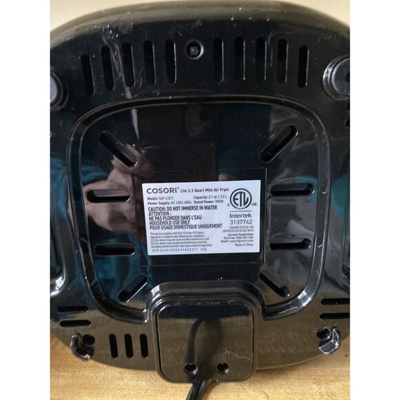 For Parts Repair COSORI Small Air Fryer Oven 2.1 Qt Mini Airfryer No Basket - Picture 4 of 6